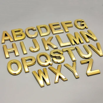 5 cm 3D Kapı Plak Çekmece Işareti Kaplama Basamak Mektup Alfabe Plastik Ev Numarası Etiketi Otel Ev Etiket Adresi Kapı Etiketi