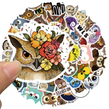 10/50/100 adet Karikatür Baykuş Çıkartmalar Sevimli Hayvanlar Anime Sticker Dizüstü Bagaj Bavul Dekorasyon Su Geçirmez Çıkartmalar Çocuk Oyuncak