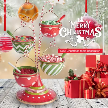 Noel Aperatif Standı Gıda Hizmet Tepsi Cupcake Tutucu Noel Tatlı Ekmek şekerlik Ekran Noel Tatil Doğum Günü Decorati
