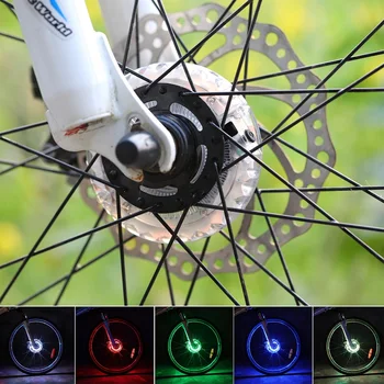 Akıllı LED bisiklet tekerlek ışığı Bisiklet Ön Kuyruk Hub Konuştu Bir Lamba İle 7 Renk 18 Modları Şarj Edilebilir Çocuklar denge bisikleti ışığı