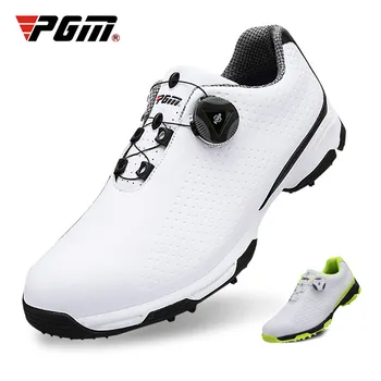PGM golf ayakkabıları Erkekler spor ayakkabı Su Geçirmez Kolları Toka Örgü Astar Nefes kaymaz Erkek Eğitim Sneakers XZ095