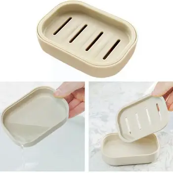 Sabun Yemekleri Taşınabilir Banyo Çanak Plaka Ev Duş Seyahat Yürüyüş İçin Sabunluk Konteyner Plastik Sabun Kutusu Dağıtım S6d1