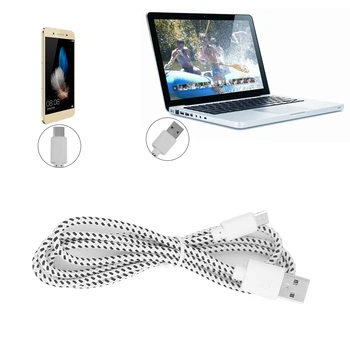 Mikro USB kablosu 1 m Hızlı Şarj Naylon USB Sync Veri Cep Telefonu Android Adaptörü şarj kablosu için Samsung Kablosu