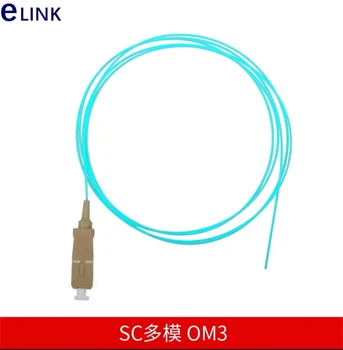 50 adet SC fiber pigtailler 0.9 mm OM1 OM2 OM3 OM4 1 m 1.5 m fiber optik pigtail turuncu aqua kırmızı kablo 50/125 ücretsiz Kargo ELINK