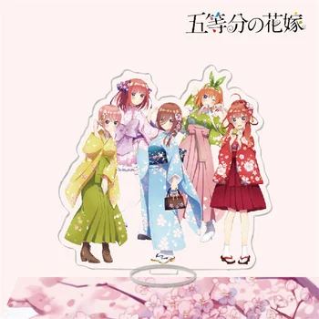 16 cm Özlü Quintuplets Standı Modeli Plaka Anime Figürü Nakano Ichika Nino Miku Yotsuba Itsuki Ayakta masa dekoru