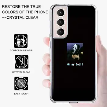 Ghostface Korku Telefon Kılıfı Coque Samsung Galaxy S21 Ultra 5G S20 FE S20 Artı S10E S10 Lite S8 S9 Artı S7 Kabuk Kapak Funda