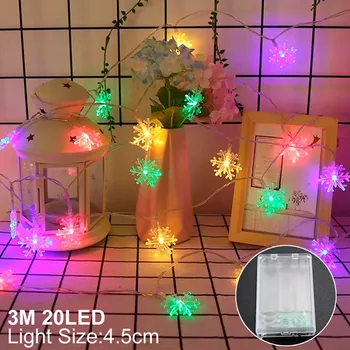 HUIRAN Noel Ağacı Dekoratif LED Peri ışıklar dize Noel Süslemeleri Ev ıçin 2021 Noel Dekor Hediye Yeni Yıl 2022 Doğum