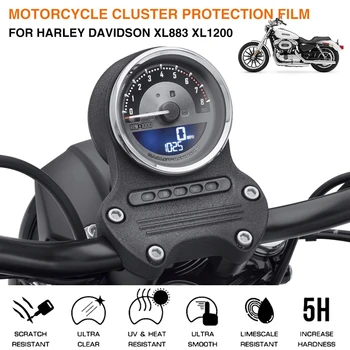Motosiklet Küme Scratch Koruma ekran koruyucu film Için Harley Davidson XL883 XL1200 XL 883 1200 Kilometre Aksesuarları