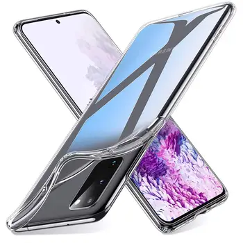 Şeffaf Silikon Telefon Kılıfı ıçin Samsung Galaxy S20 S21 FE Artı Ultra S20FE S21FE S21Plus S21Ultra 5G Yumuşak Temizle arka kapak