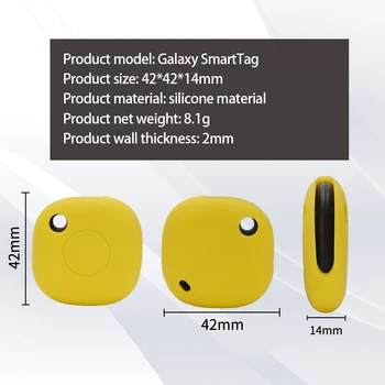 Yer Tracker Silikon Koruyucu Kılıf Samsung Galaxy SmartTag için rahat ve yumuşak çok renkli koruyucu kapak