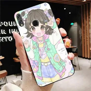 Kawaii anime kız Yumuşak telefon kılıfı Için Huawei Mate 30 Pro P20 P30 P40 pro lite Y7 Y6 2019 kılıf Onur 8X 8A 10 20 lite 10i