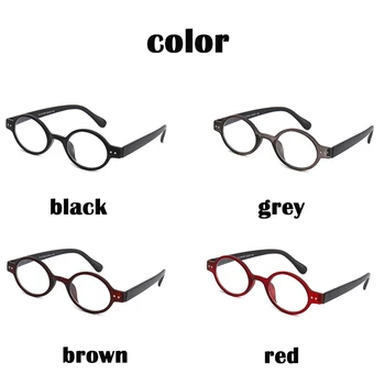 Okuma gözlüğü Unisex Retro Yuvarlak Çerçeve Metal Gözlük Esnek Moda Ultralight HD Okuyucu Gözlük Diyoptri + 1.0~3.5 toptan