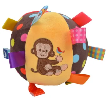 Hooyı Moda Bebek Çıngırak Bez Topu Bebek Yatıştırmak Topu Çocuk Uyku Oyuncaklar Bebek Yumuşak Oyuncak Hayvan El Bells Peluş Top