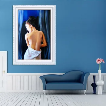 AB Özel Şekilli Rhinestones 5D DIY Elmas Boyama Çapraz Dikiş Resim Macunlar Yuvarlak Elmas Nakış Şekil Kız Banyo
